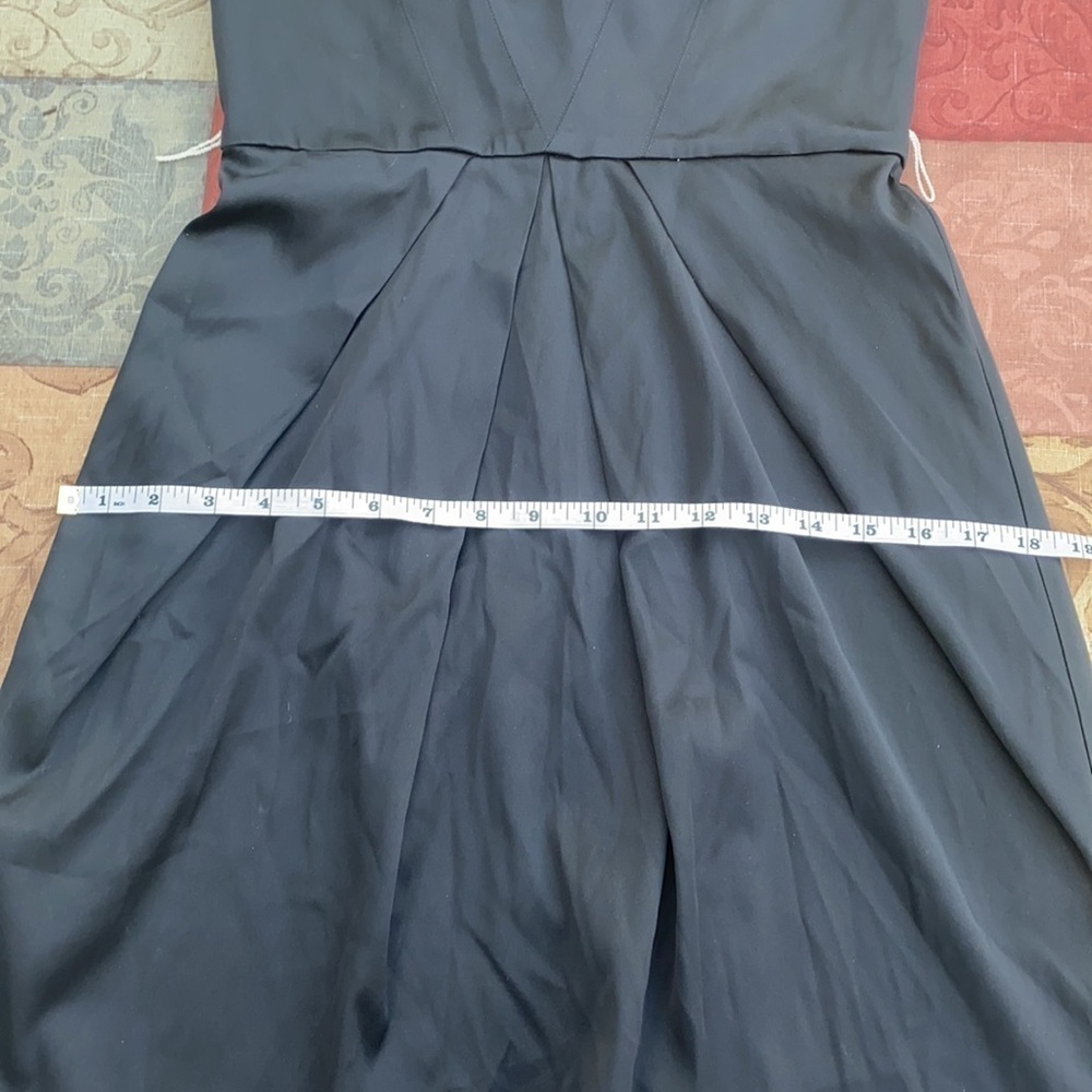 BCBGMaxAzria one shoulder black cocktail dress - Picture 8 of 11